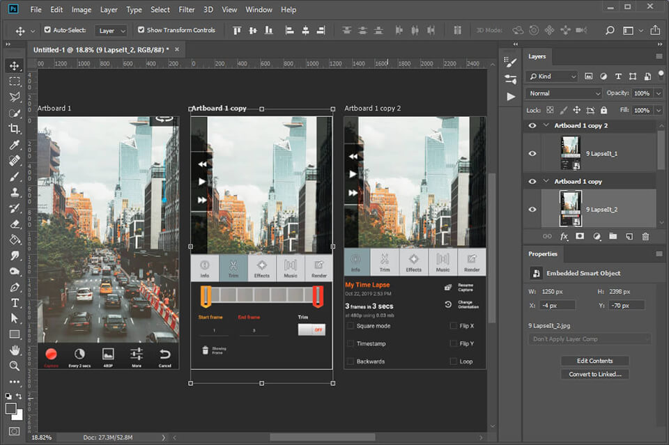 photoshop artboards