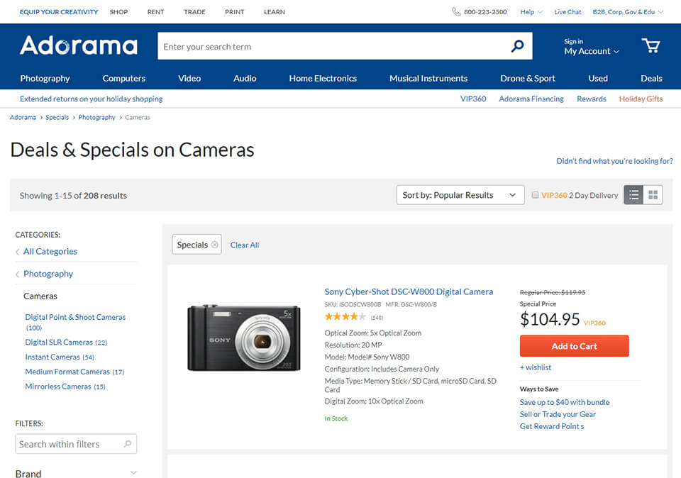 12 Best Camera Stores in 2023 Cheap & Reliable Places