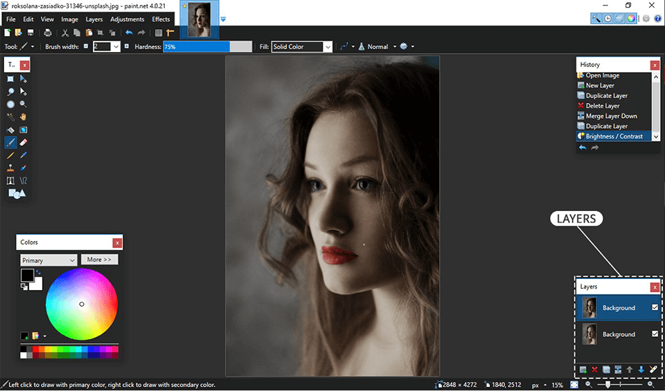 Paint Net Review 2024 New Features Overall Ratings   Paint Net Photo Editor Layers 