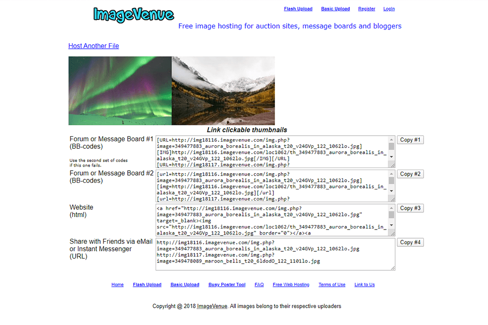 image venue interface