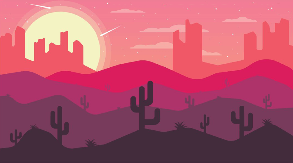 illustrator flat landscape