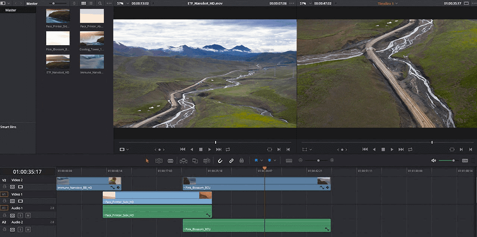 Davinci resolve best drone video editing software image