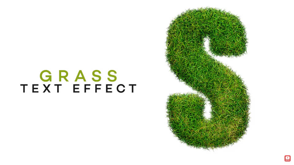 grass text effect tutorial
