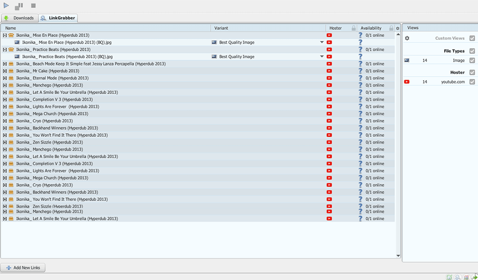 jdownloader interface