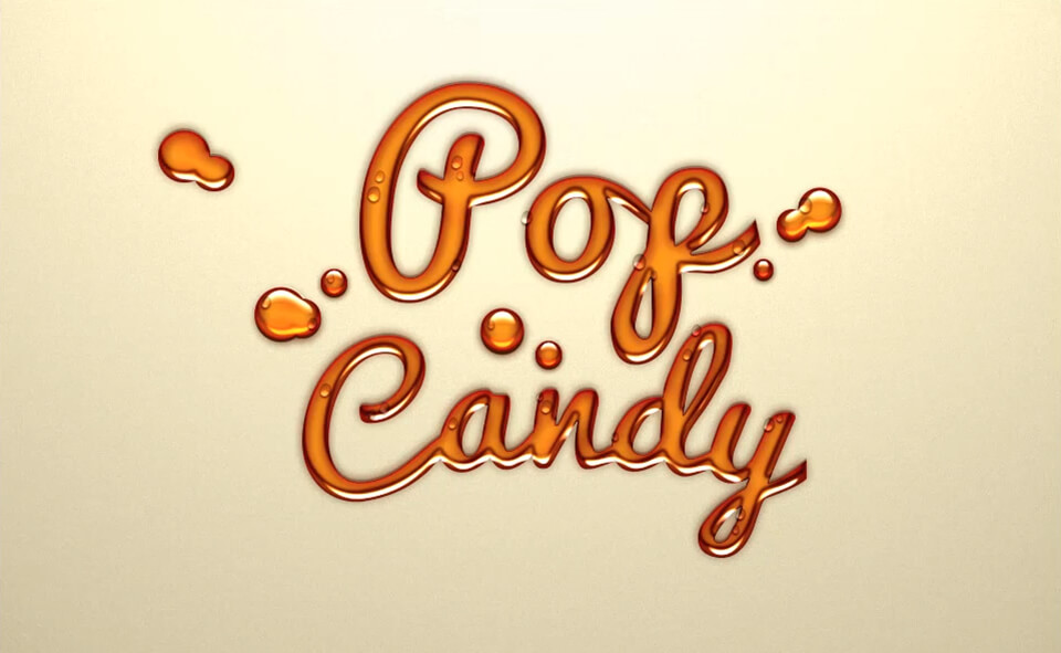 making candy text effect tutorial