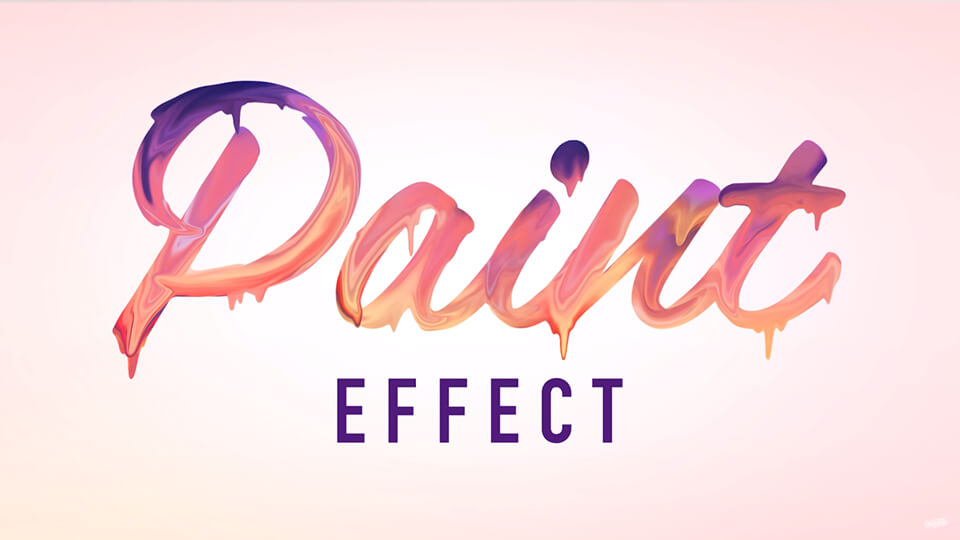 paint text effect tutorial
