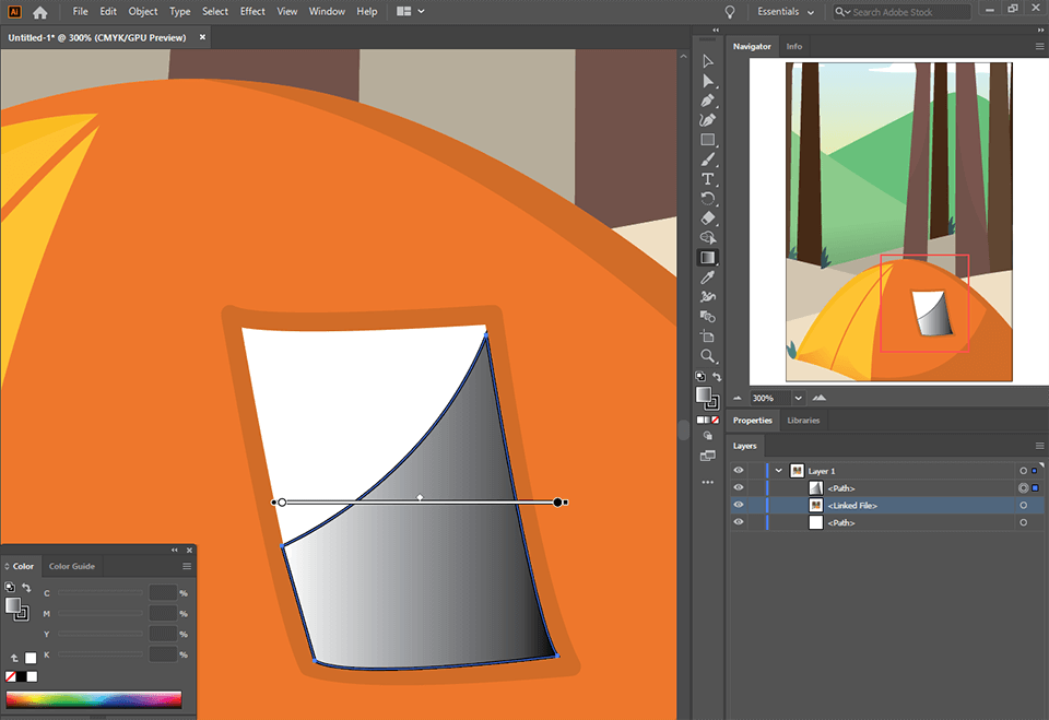 the process of working with the fill in illustrator