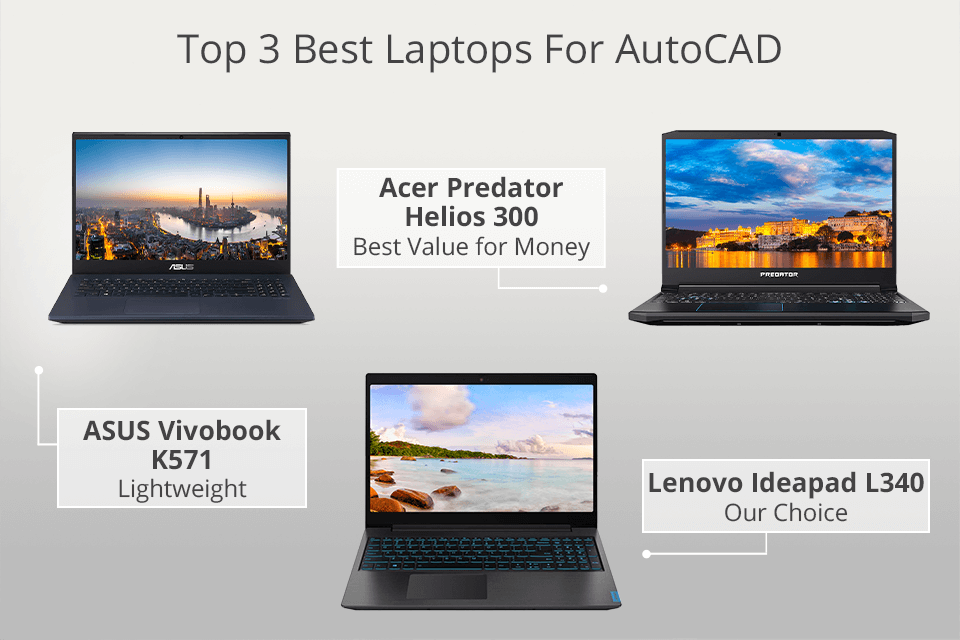 top 3 best laptops for autocad