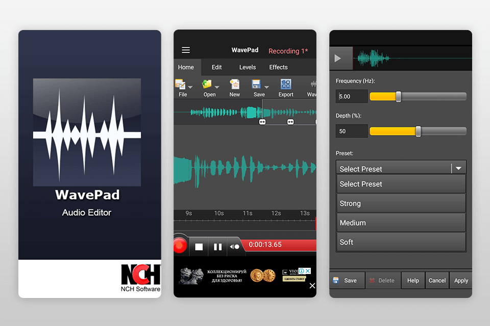 WavePad – audio converter