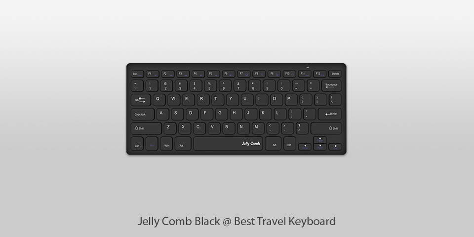 travel keyboard jelly comb black