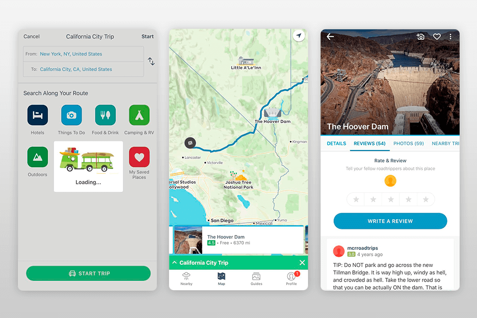 best vacation road trip apps