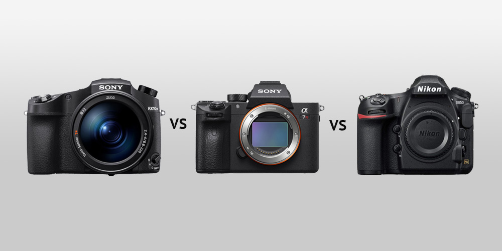 bridge сameras vs dslr vs mirrorless comparison