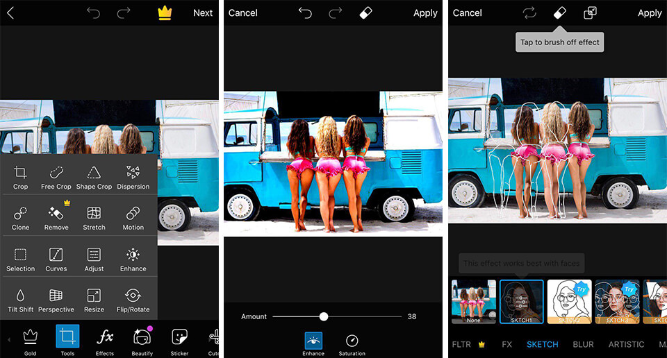 picsart-interface