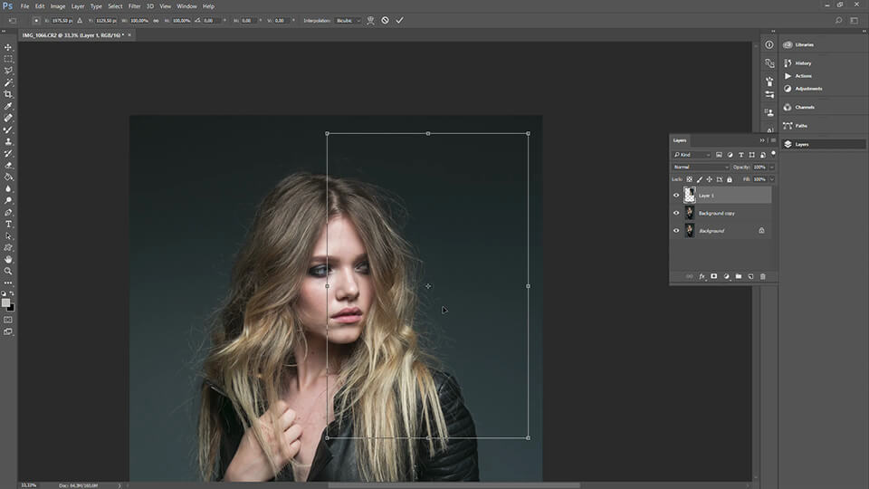 how to remove stray hairs in photoshop cc