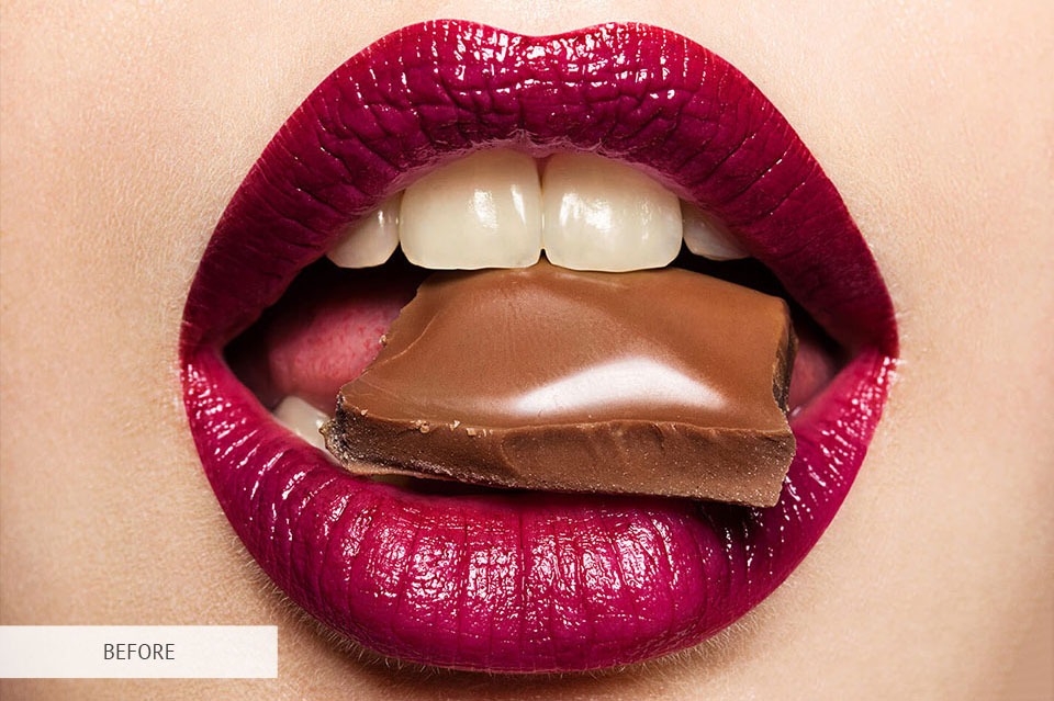 whitening teeth action before and after