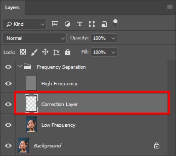 create new correction layer
