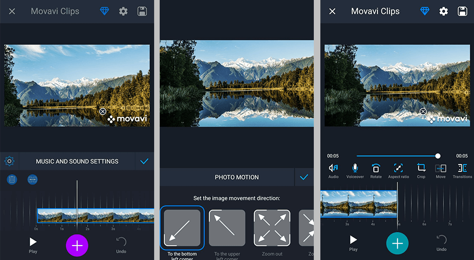 Movavi clips как пользоваться на телефоне