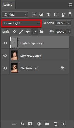 linear light blending mode in photoshop