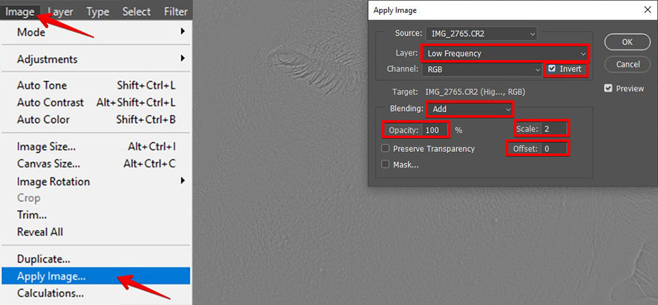 separate the texture from the color
