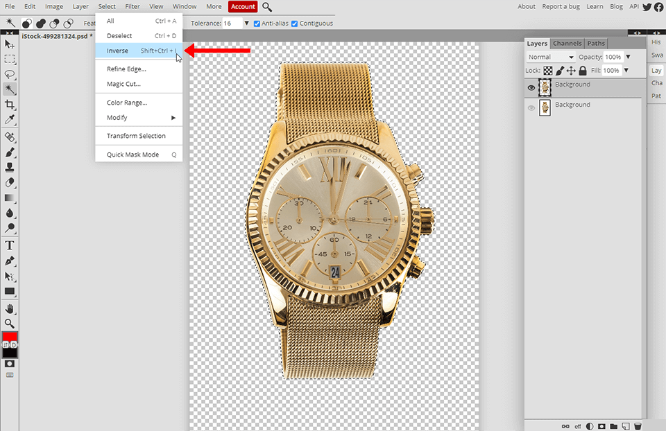 How to Make the Background of a Picture Black