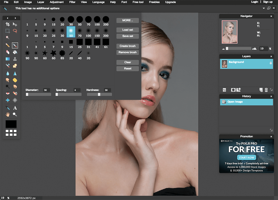 Pixlr E Review - Free Online Image Editor