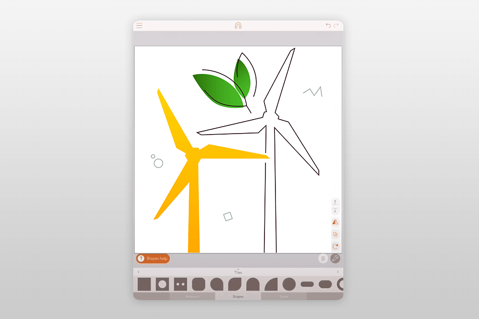 assembly drawing app for ipad interface