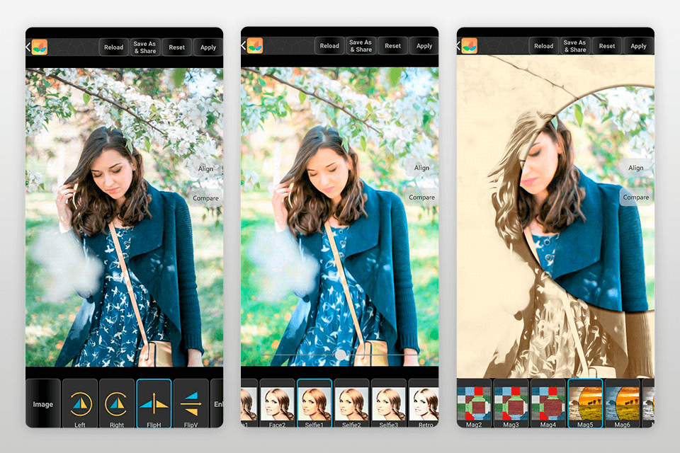 bonfire photo editor pro photo editing app for android interface