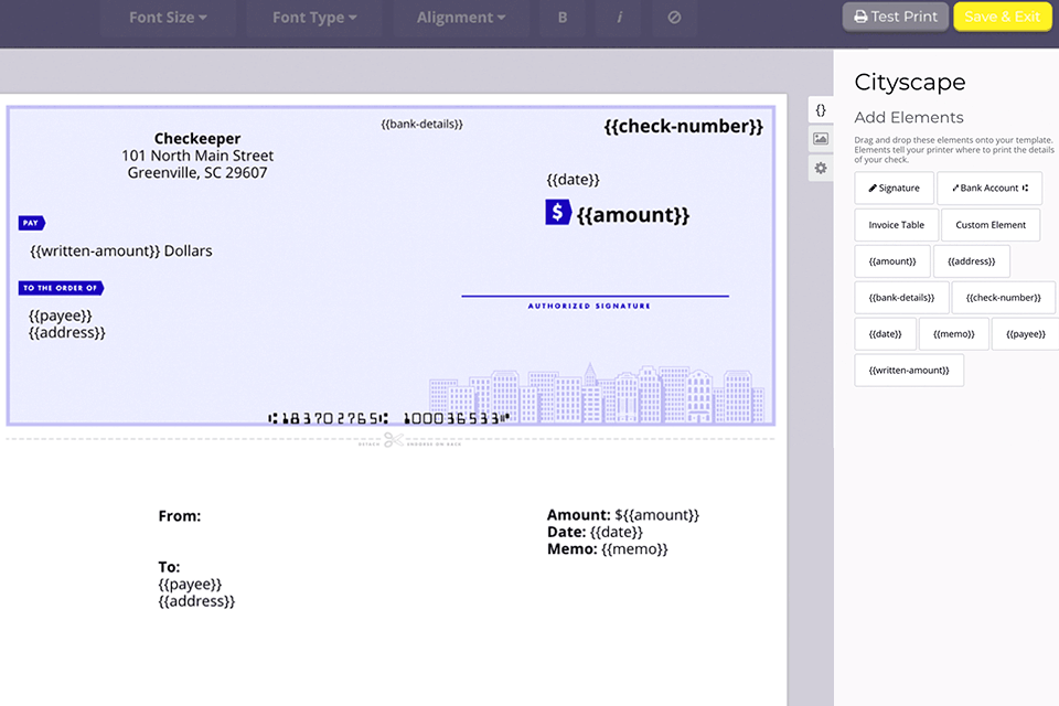 Program To Print Checks