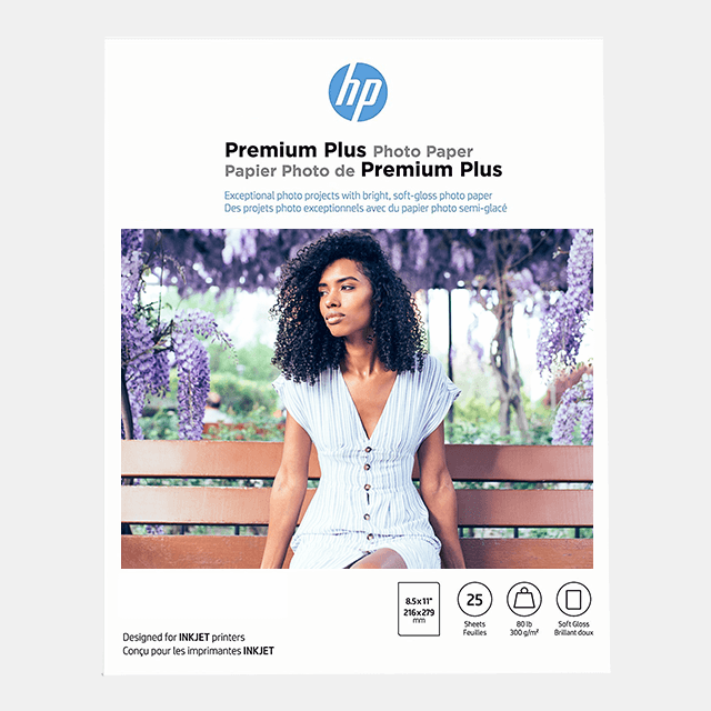 HP Premium Plus Glossy Photo Inkjet Paper - 25 pack