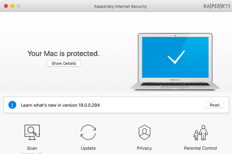 kaspersky internet security for mac best mac antivirus software interface