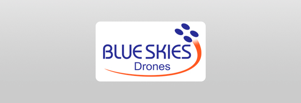 blueskiesdronerental products and services logo
