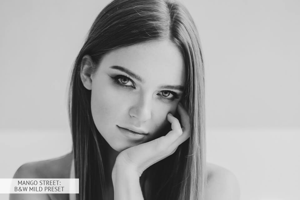 الإعدادات المسبقة لشارع المانجو ، أبيض وأسود