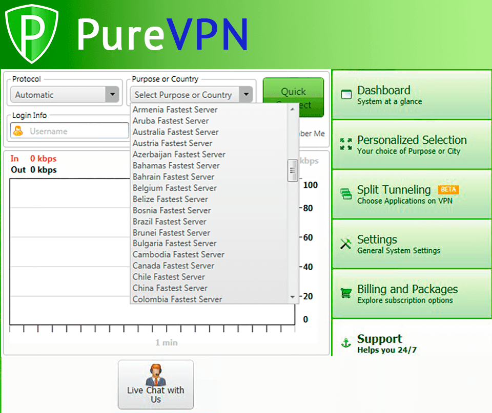 purevpn torrenting software