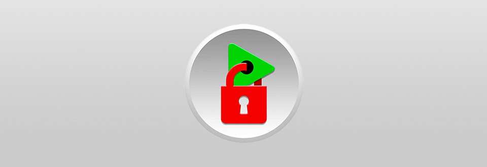 video padlock logo