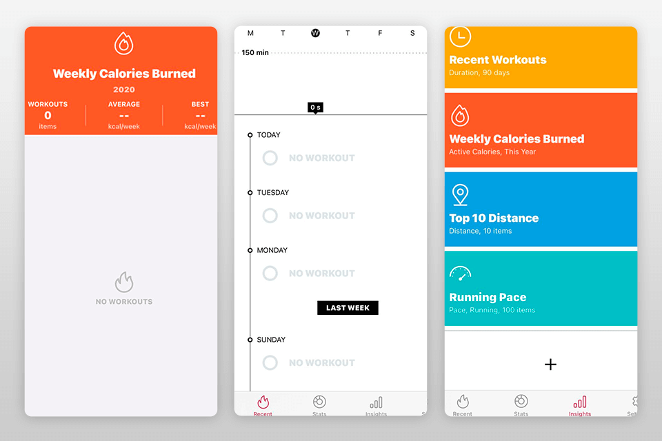 Zones For Training Fitness App Interface 