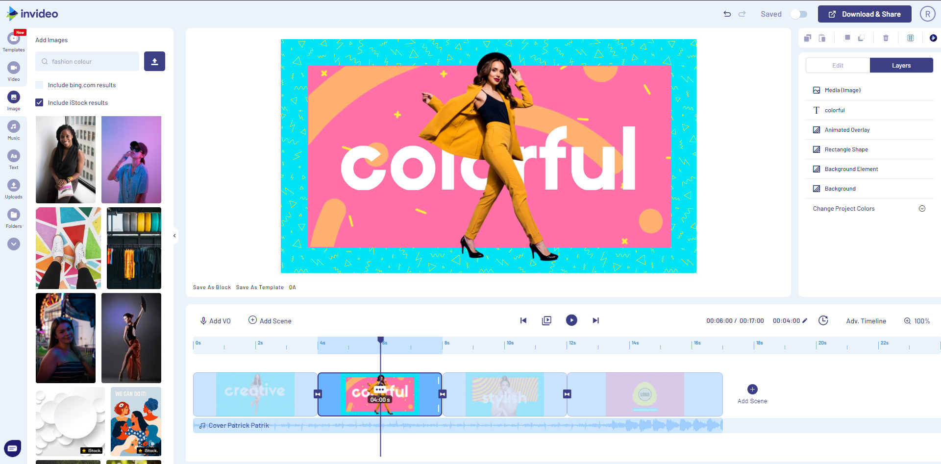invideo arayüz