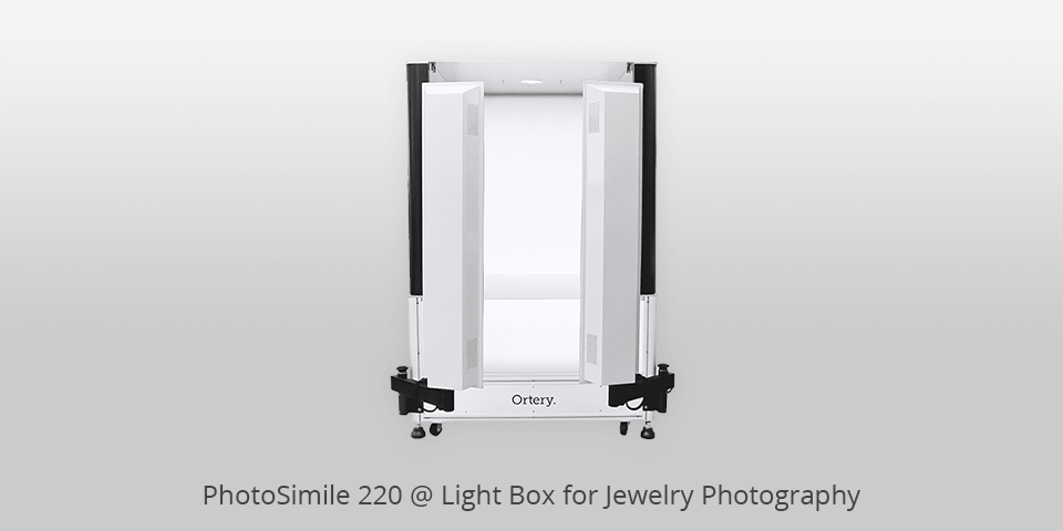 photosimile 220 photo light box for jewelry photography