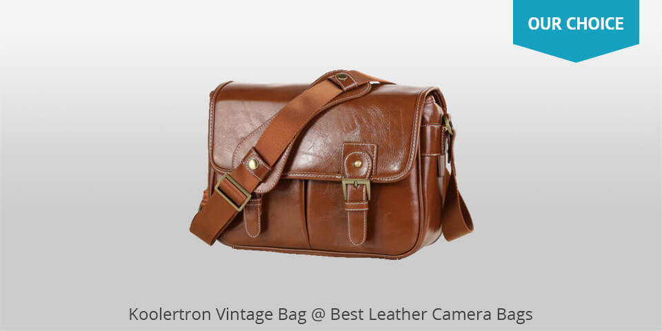 DSLR Camera Bag SLR Mirrorless Case 15 inch in Vintage Look Cow Leather by LeftOver Studio