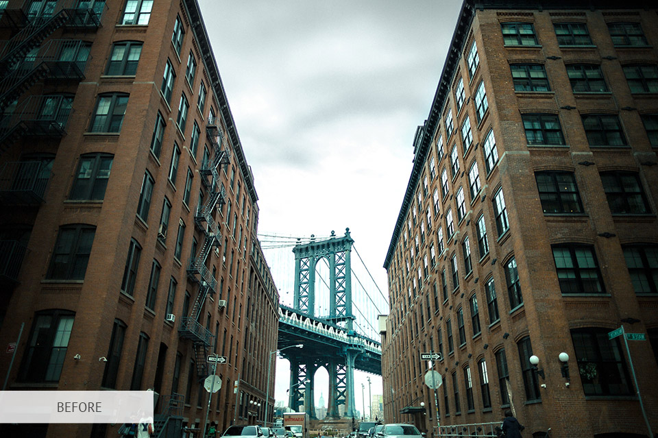 Manhattan bridge o melhor lugar para tirar fotografias em nyc