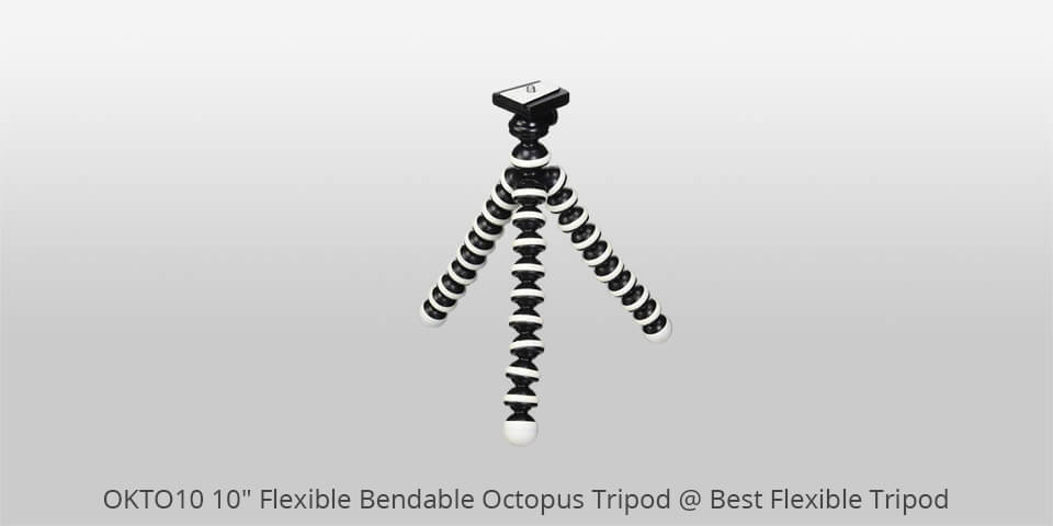 OKTO10 10/" Flexible Bendable Octopus Tripod with Quick-Release Plate for...