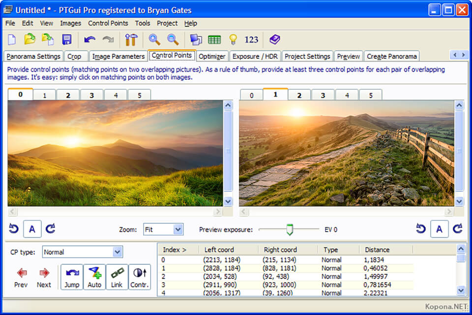 software di cucitura fotografica gratis ptgui pro