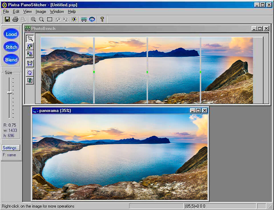 image stitching software pixtra panostitcher