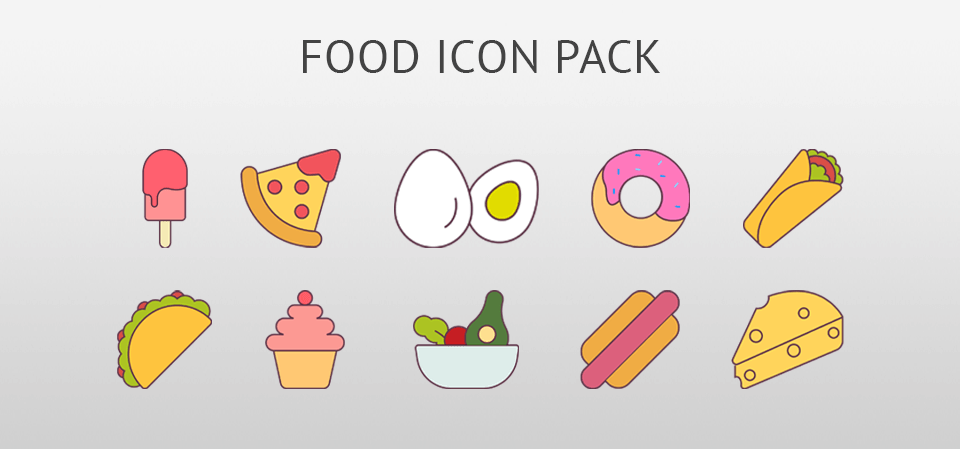download food symbols for illustrator