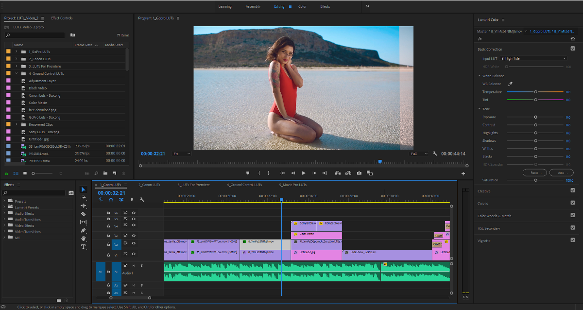 imac 動画編集アドビプレミアプロCCソフトウェア インターフェイス
