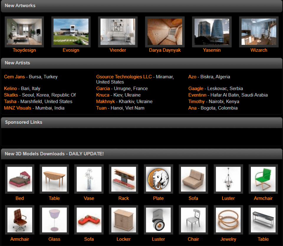 archibaseplanet free 3d models website