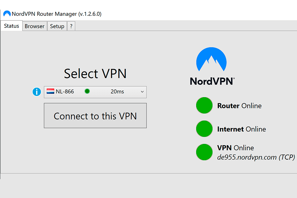 NORDVPN VPN para la interfaz del enrutador ASUS