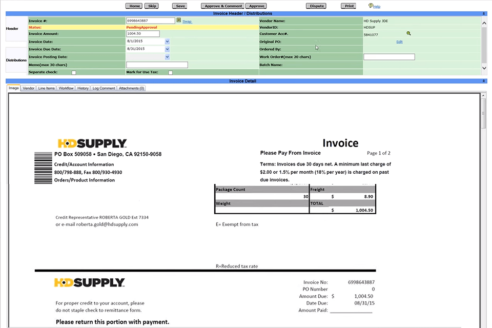 avidxchange invoice software for mac interface