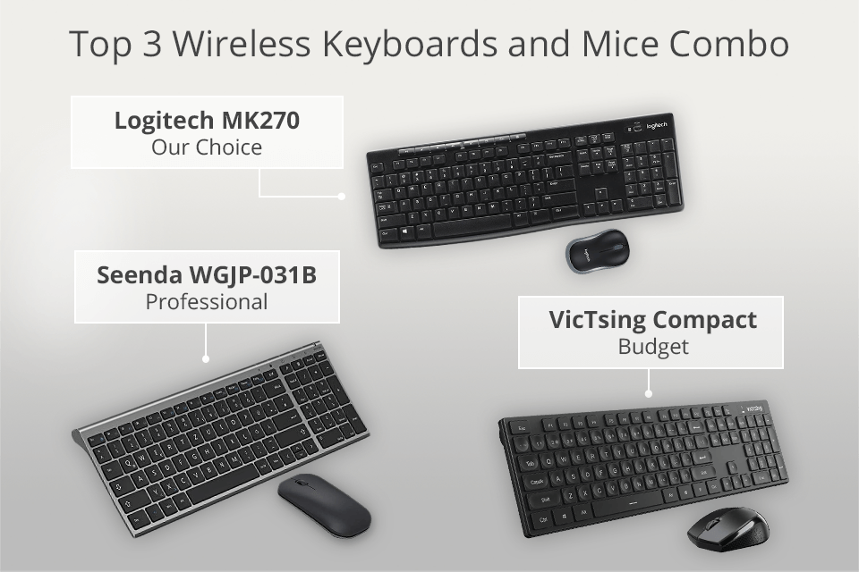 top wireless keyboard and mouse combo