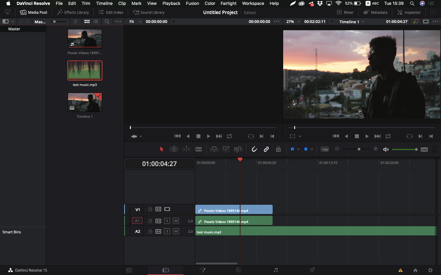 Resolve editor