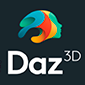daz3d video game animation software logo